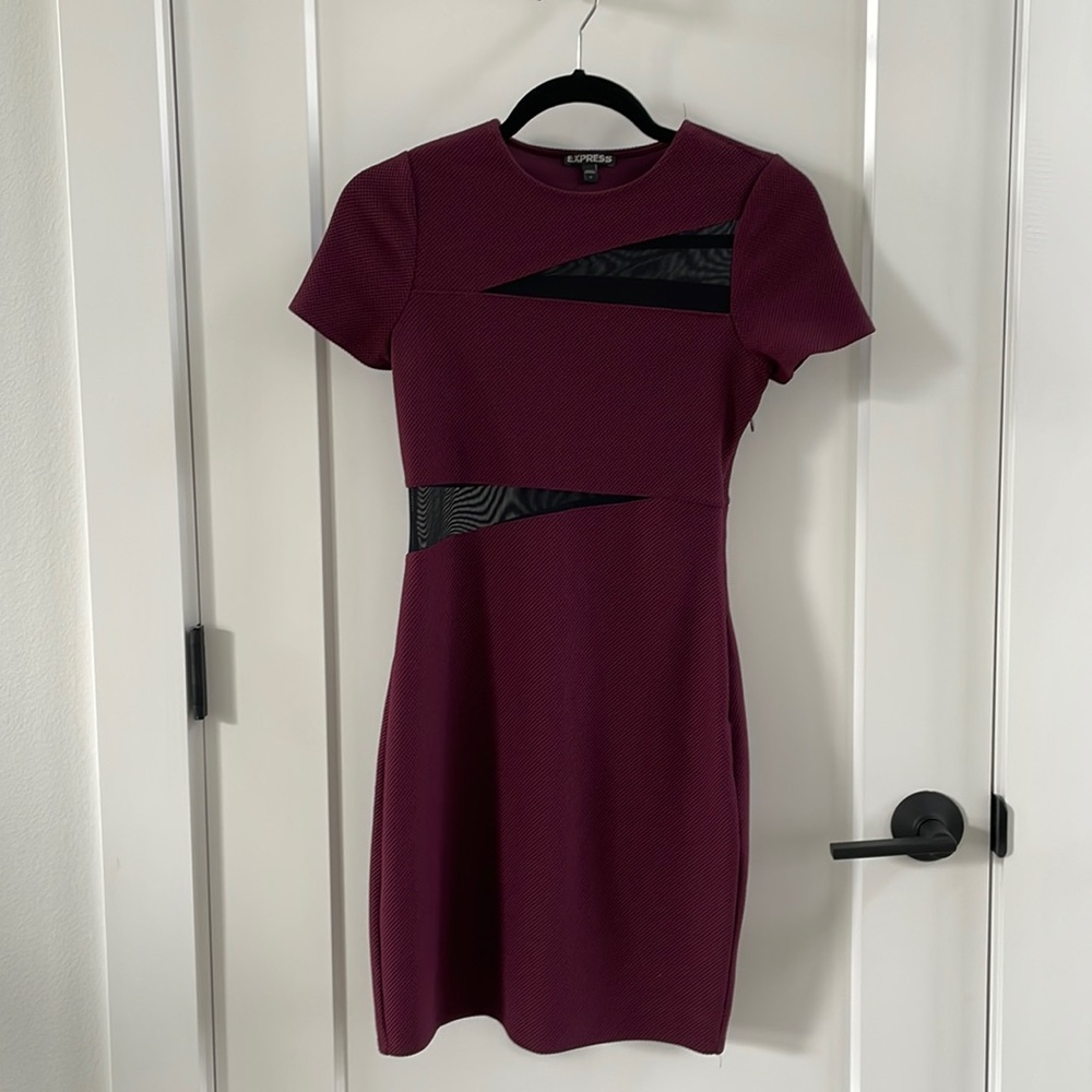 Plum cocktail dress